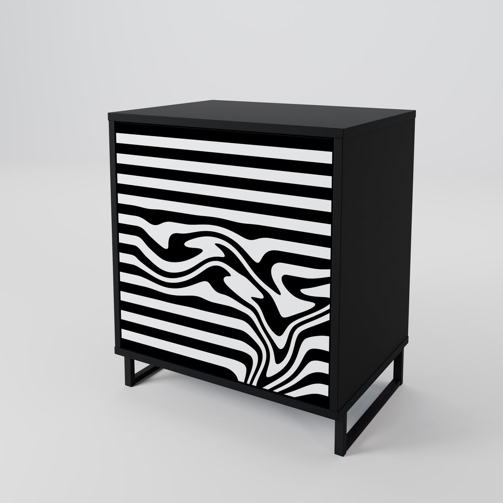SPECTRA SHOWCASE 1-Door Sideboard in Black Finish