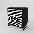 SPECTRA SHOWCASE 1-Door Sideboard in Black Finish
