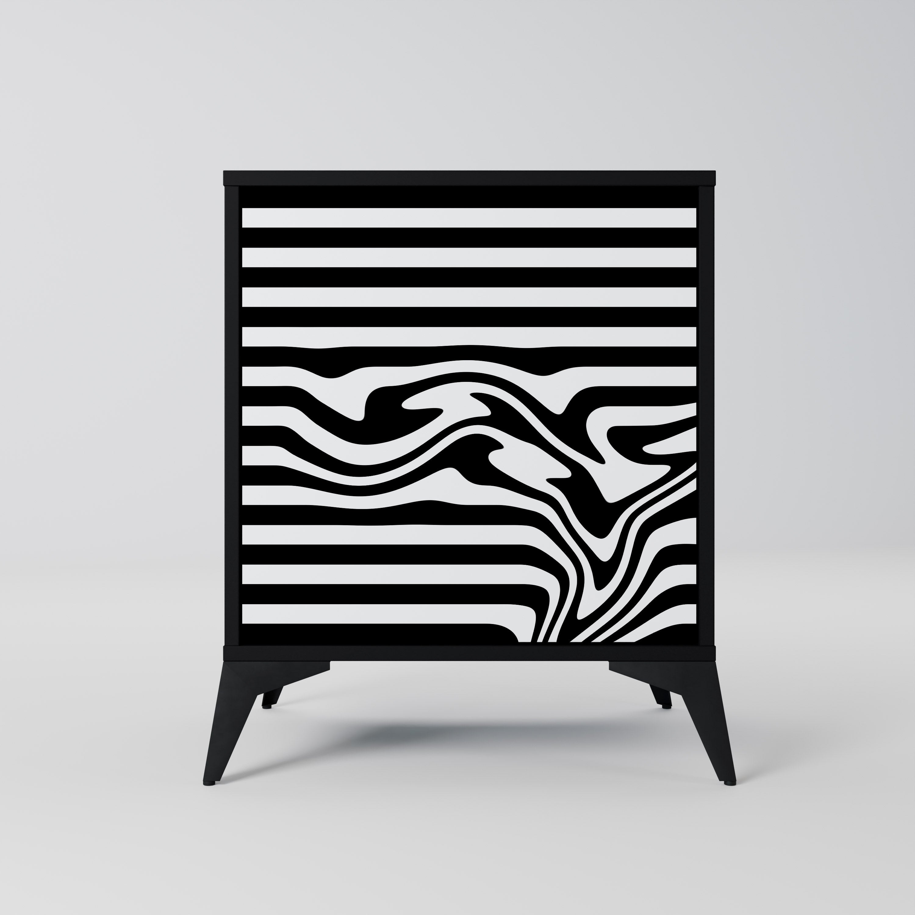 SPECTRA SHOWCASE 1-Door Sideboard in Black Finish