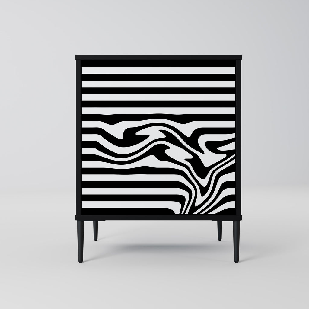 SPECTRA SHOWCASE 1-Door Sideboard in Black Finish