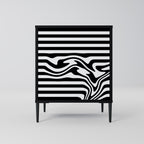 SPECTRA SHOWCASE 1-Door Sideboard in Black Finish