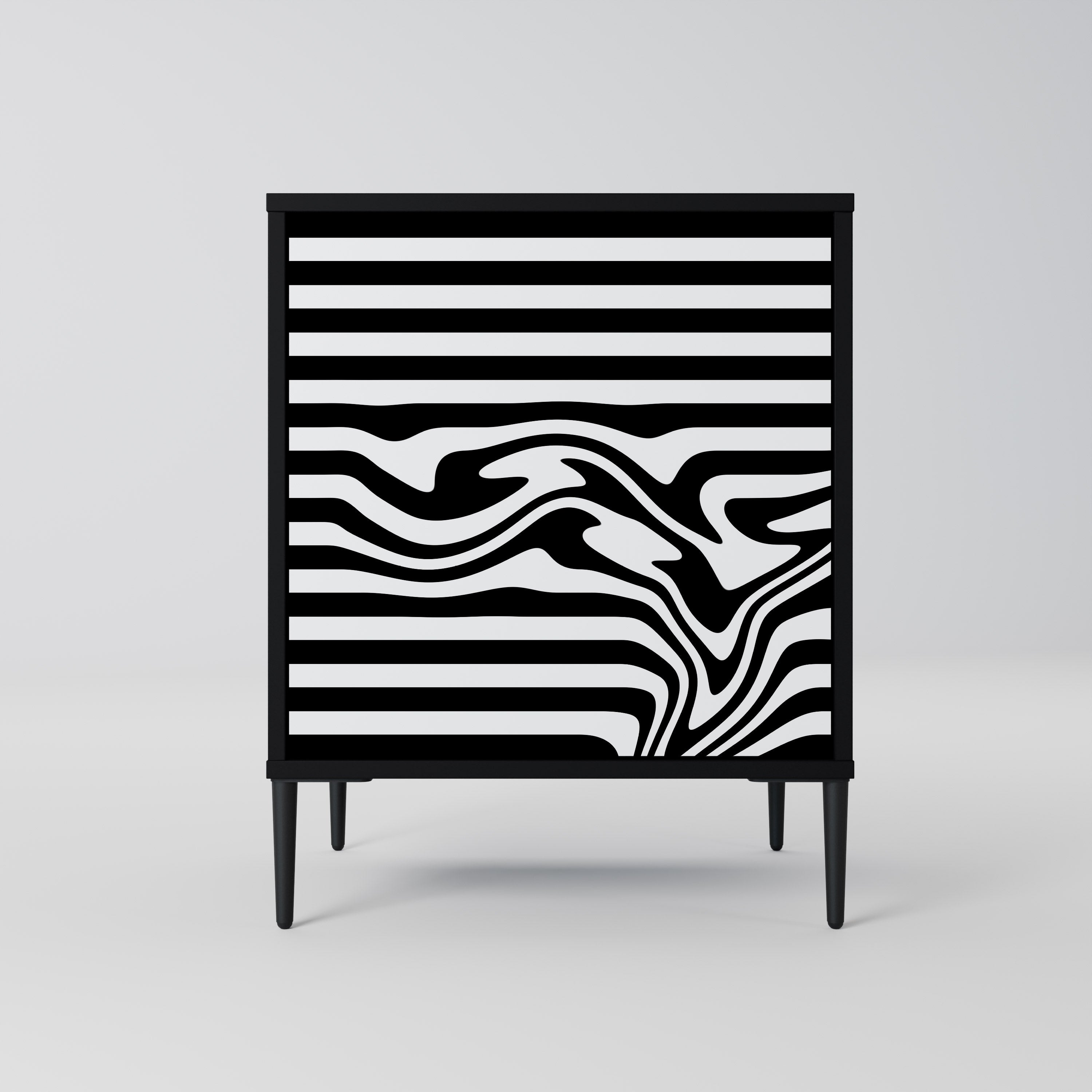 SPECTRA SHOWCASE 1-Door Sideboard in Black Finish