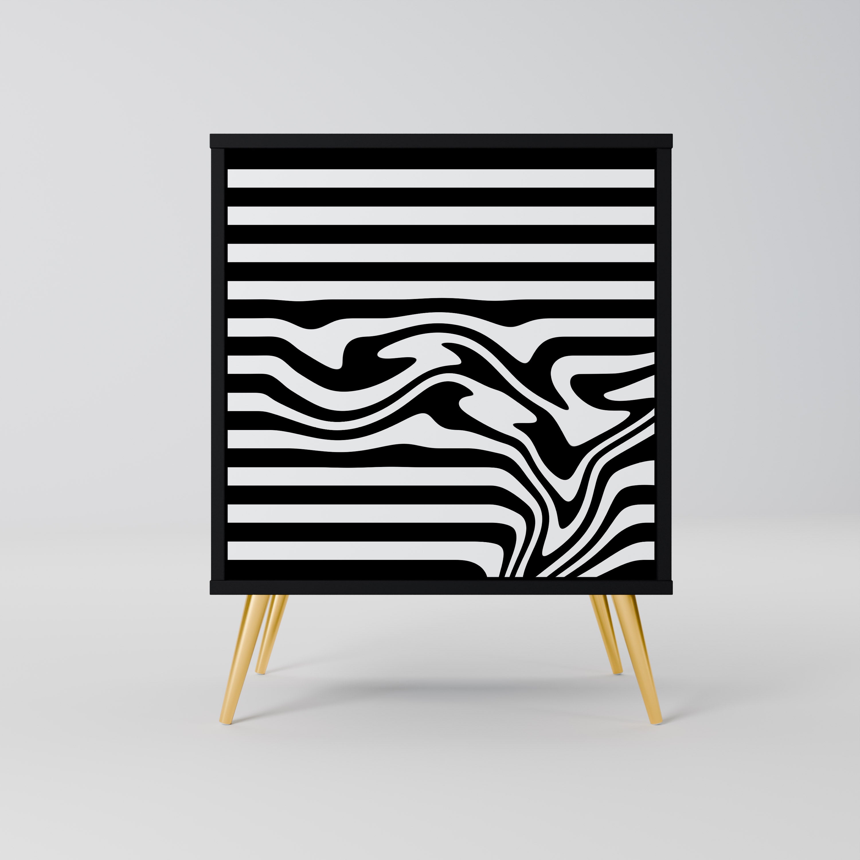 SPECTRA SHOWCASE 1-Door Sideboard in Black Finish