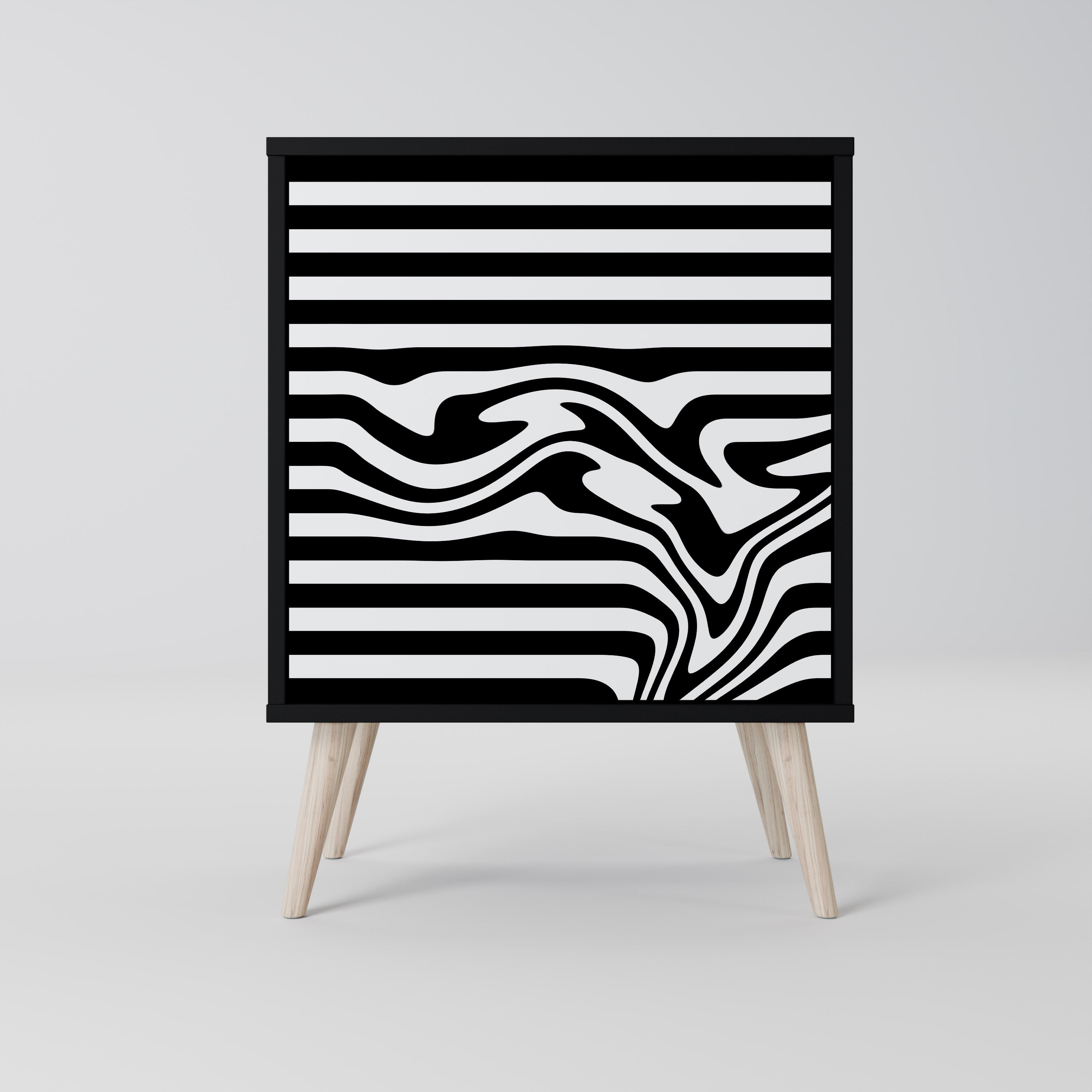 SPECTRA SHOWCASE 1-Door Sideboard in Black Finish