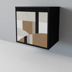 DELICATE MEMENTO 1-Door Sideboard in Black Finish