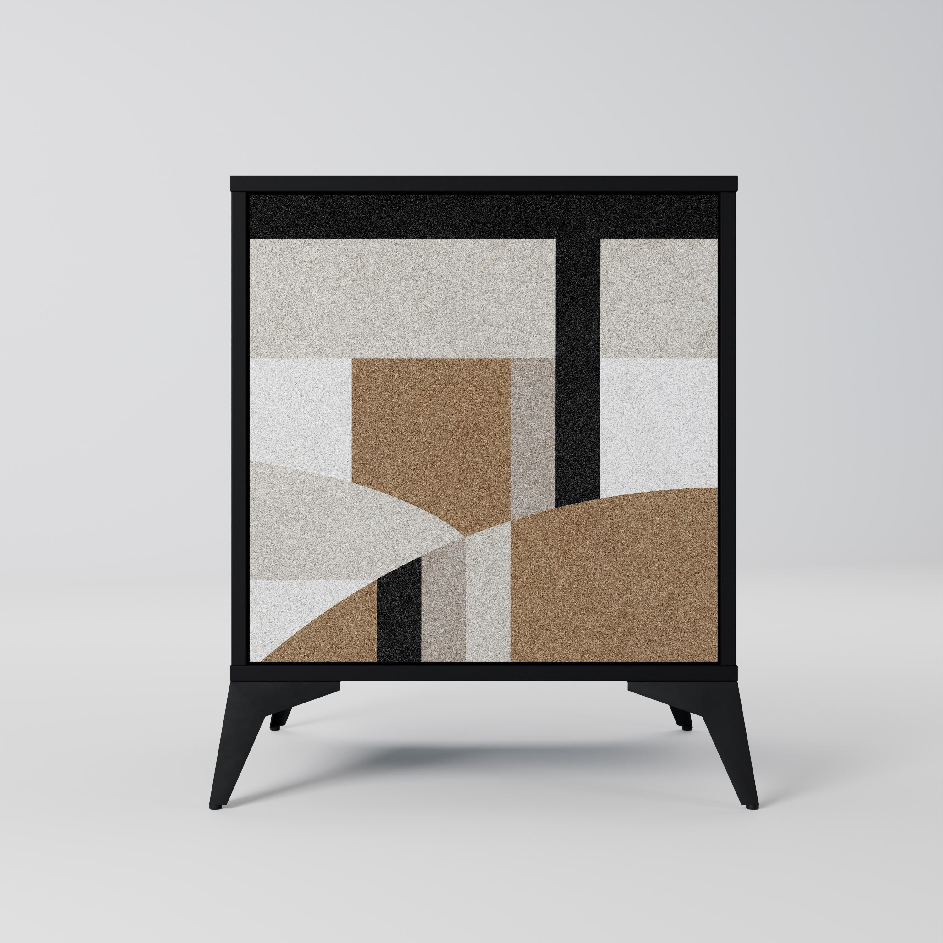 DELICATE MEMENTO 1-Door Sideboard in Black Finish