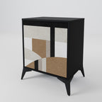 DELICATE MEMENTO 1-Door Sideboard in Black Finish