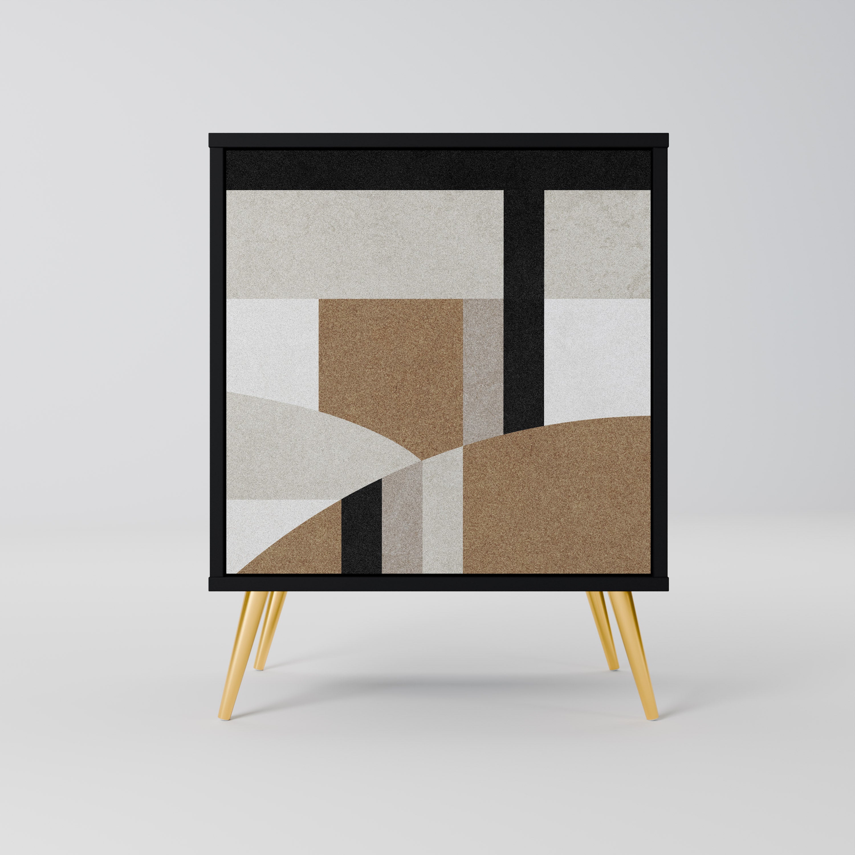 DELICATE MEMENTO 1-Door Sideboard in Black Finish