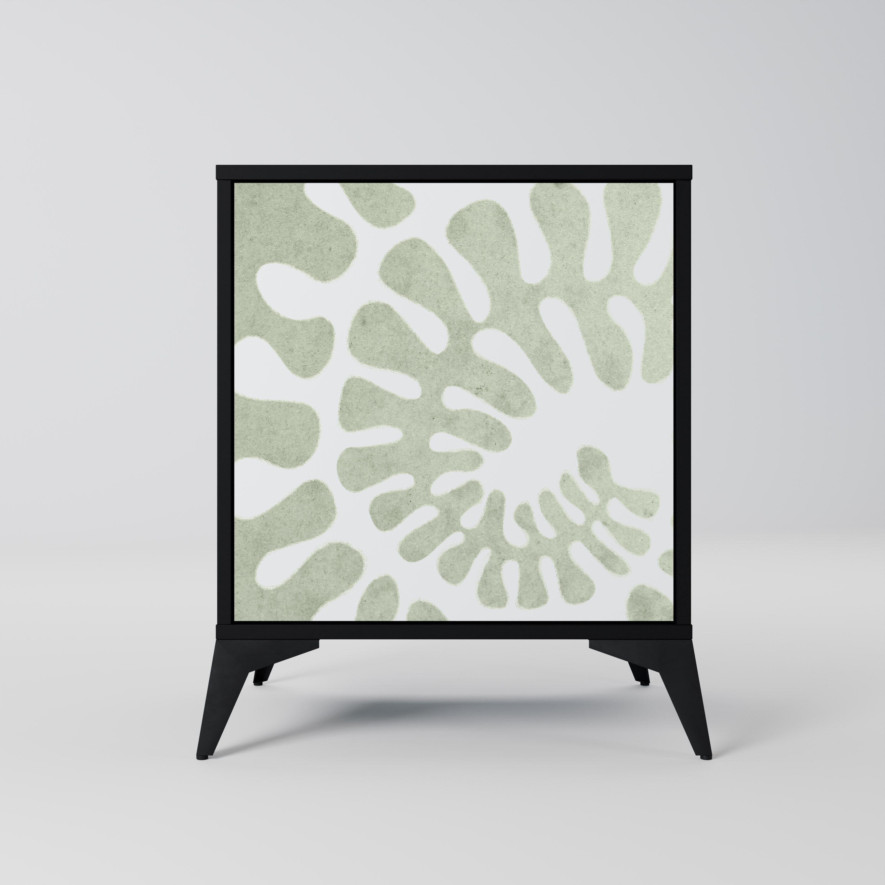 HELIX DANCE 1-Door Sideboard in Black Finish