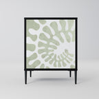 HELIX DANCE 1-Door Sideboard in Black Finish