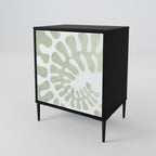 HELIX DANCE 1-Door Sideboard in Black Finish