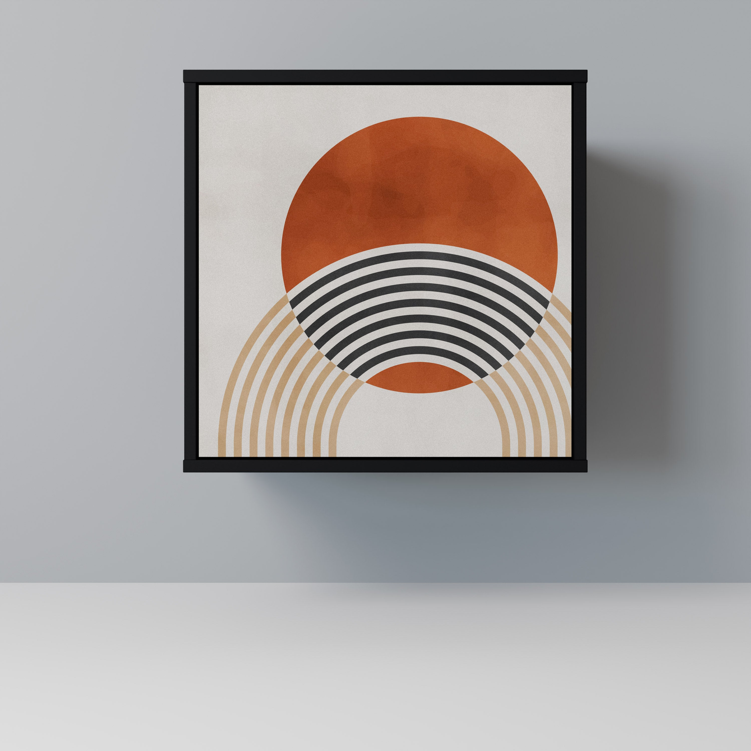 SPACE AROUND 1-Door Sideboard in Black Finish