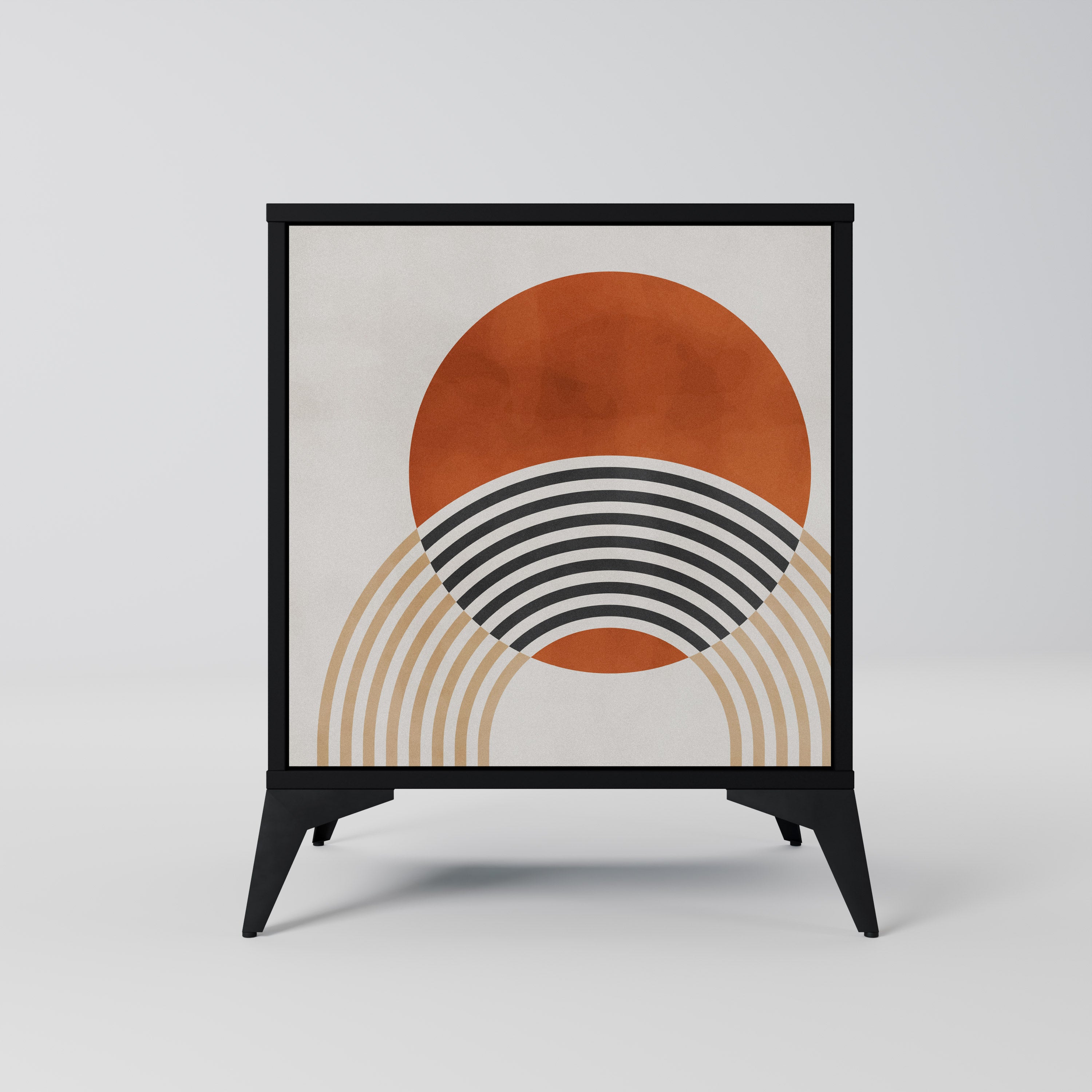 SPACE AROUND 1-Door Sideboard in Black Finish