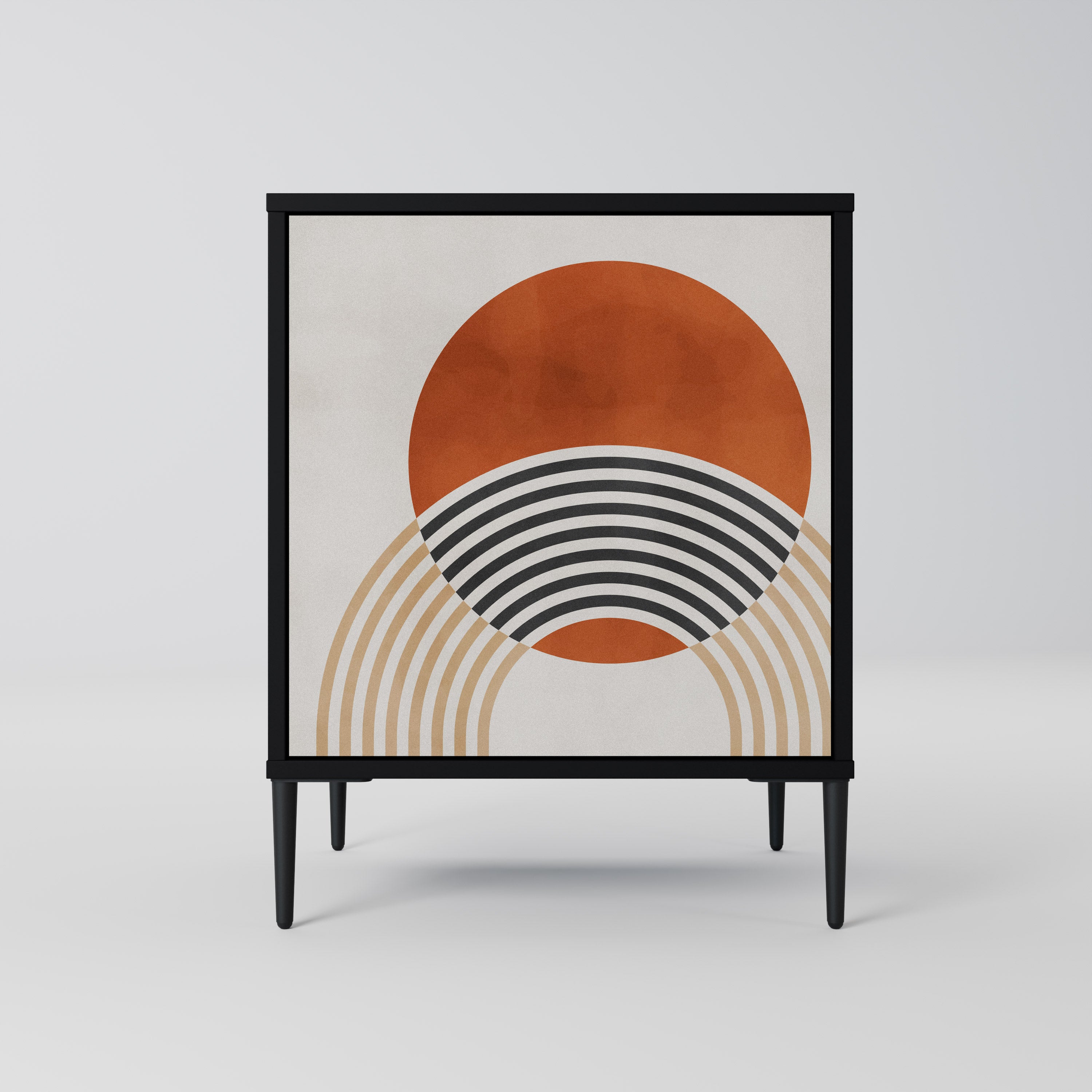 SPACE AROUND 1-Door Sideboard in Black Finish