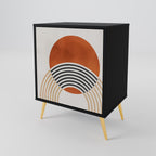 SPACE AROUND 1-Door Sideboard in Black Finish