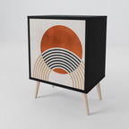 SPACE AROUND 1-Door Sideboard in Black Finish