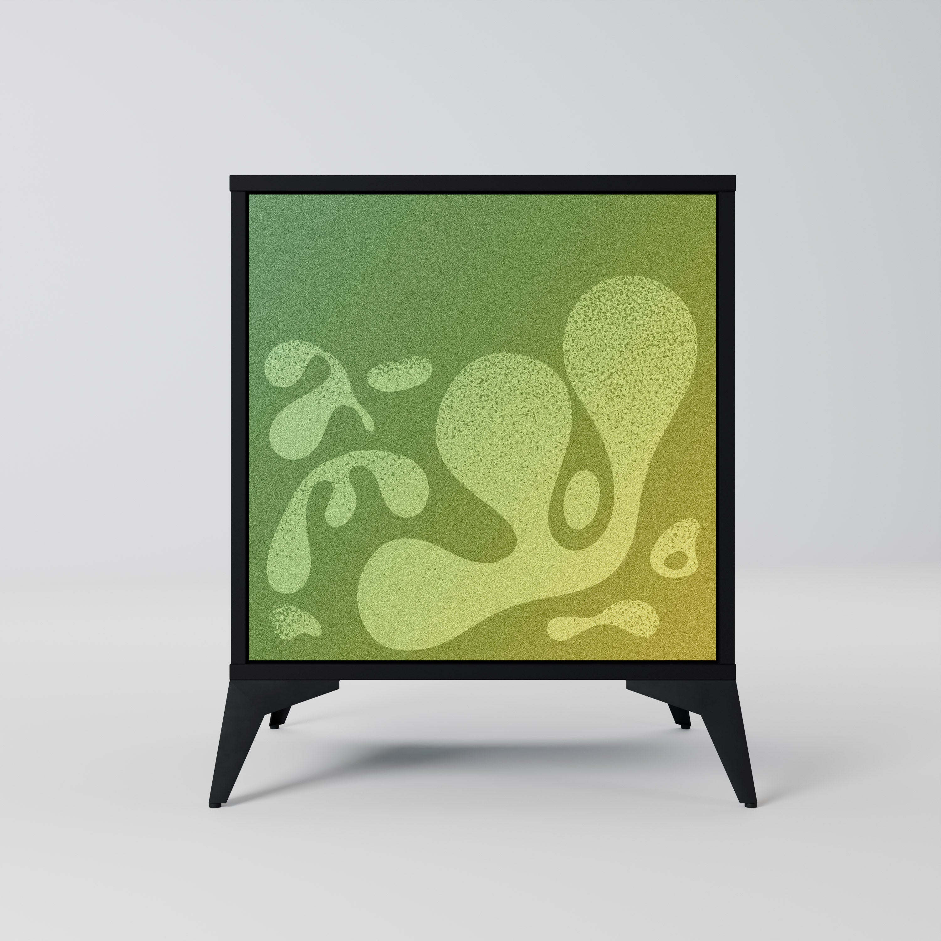 IRREGULAR BLUE 1-Door Sideboard in Black Finish