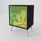 IRREGULAR BLUE 1-Door Sideboard in Black Finish