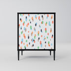 ENERGETIC SPOTS 1-Door Sideboard in Black Finish