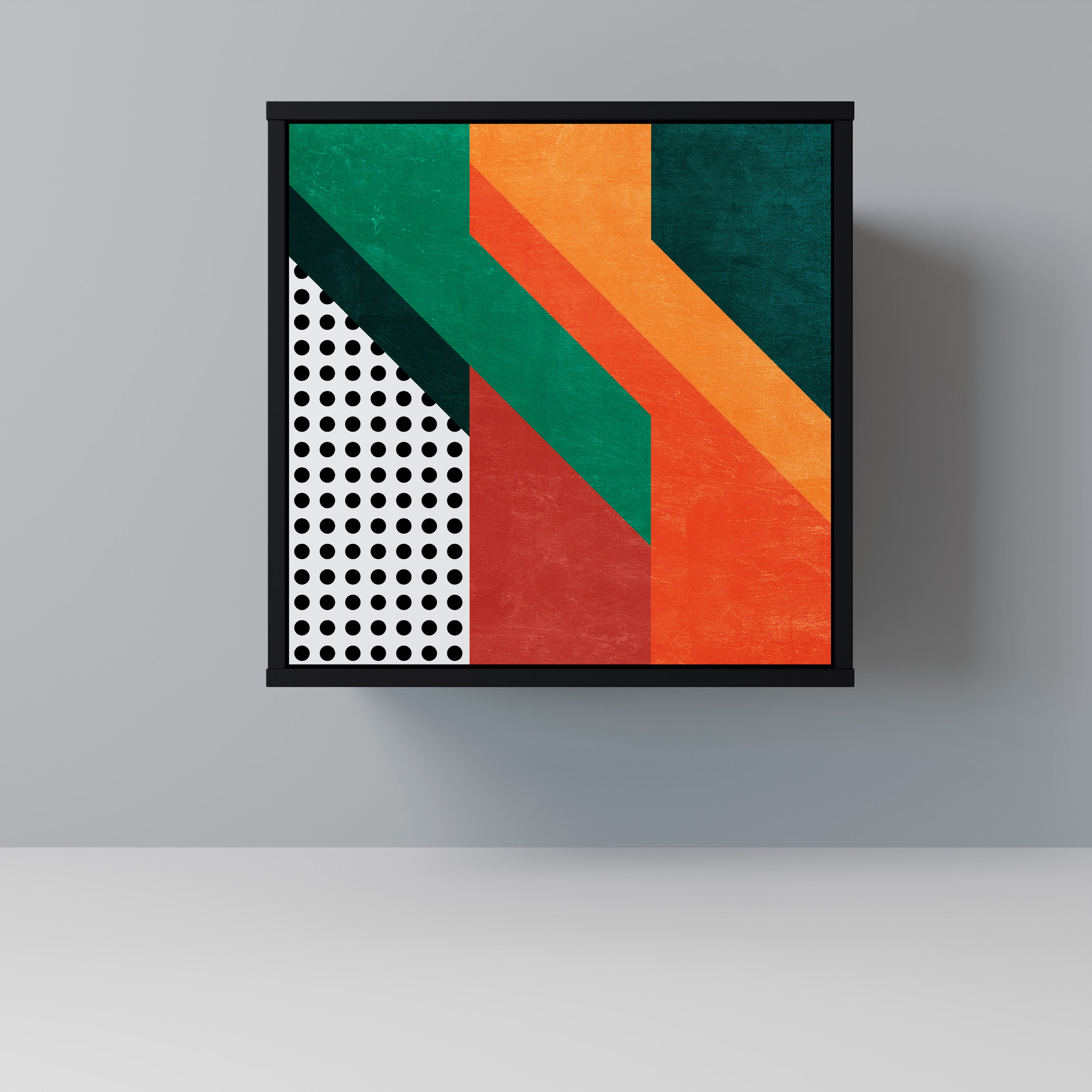 MAKESHIFT ARTISTRY 1-Door Sideboard in Black Finish