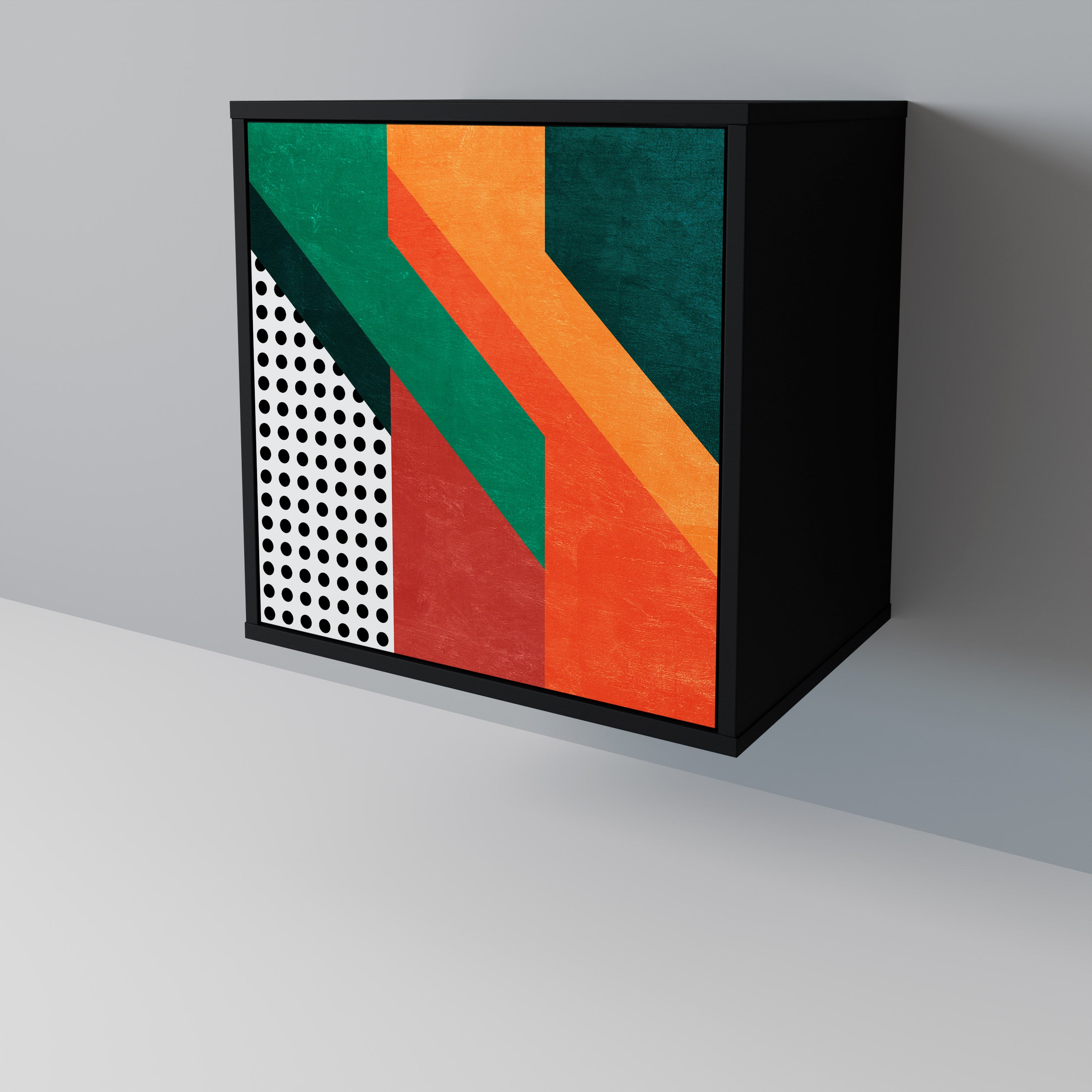 MAKESHIFT ARTISTRY 1-Door Sideboard in Black Finish