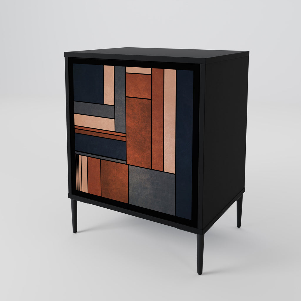 INTREPID FORMATION 1-Door Sideboard in Black Finish