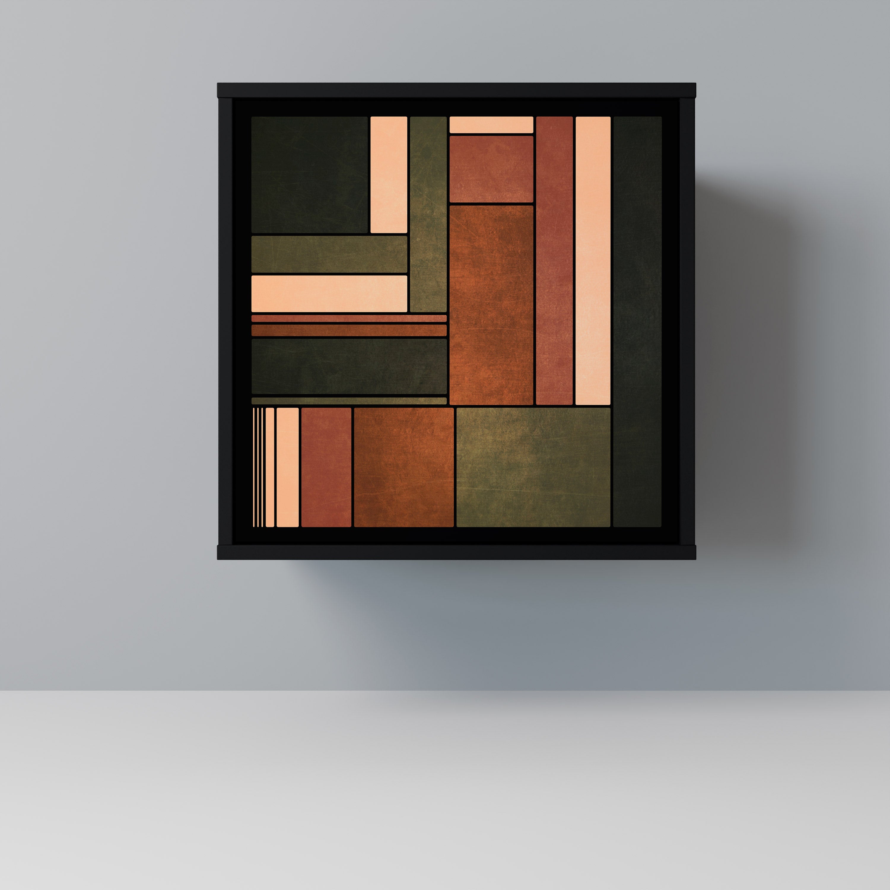 FIGURES OF NATURE 1-Door Sideboard in Black Finish