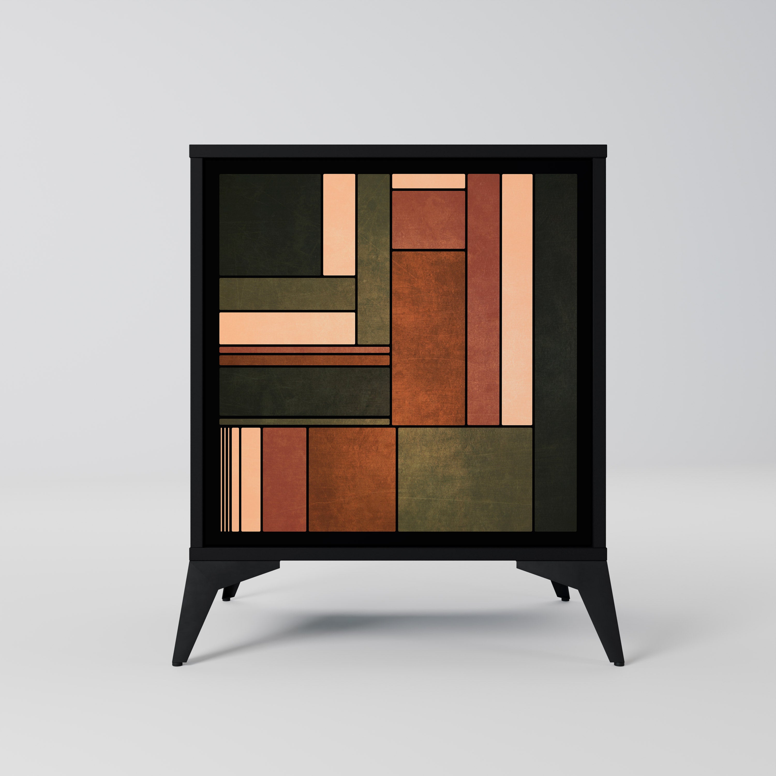 FIGURES OF NATURE 1-Door Sideboard in Black Finish