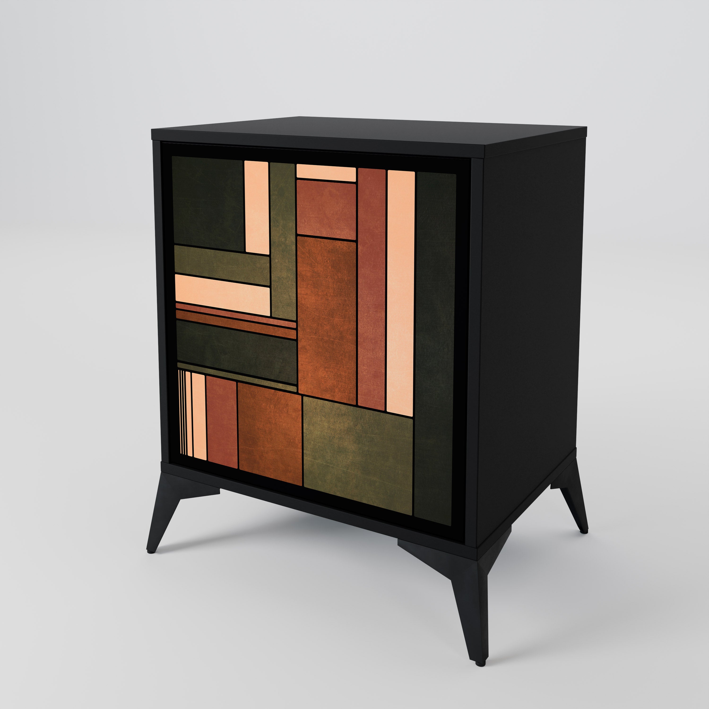 FIGURES OF NATURE 1-Door Sideboard in Black Finish