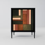 FIGURES OF NATURE 1-Door Sideboard in Black Finish