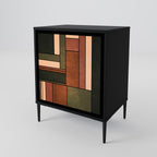 FIGURES OF NATURE 1-Door Sideboard in Black Finish