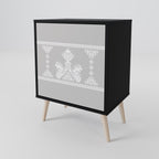 THAI GRAY 1-Door Sideboard in Black Finish