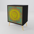 SUNSHINE EULOGY 1-Door Sideboard in Black Finish