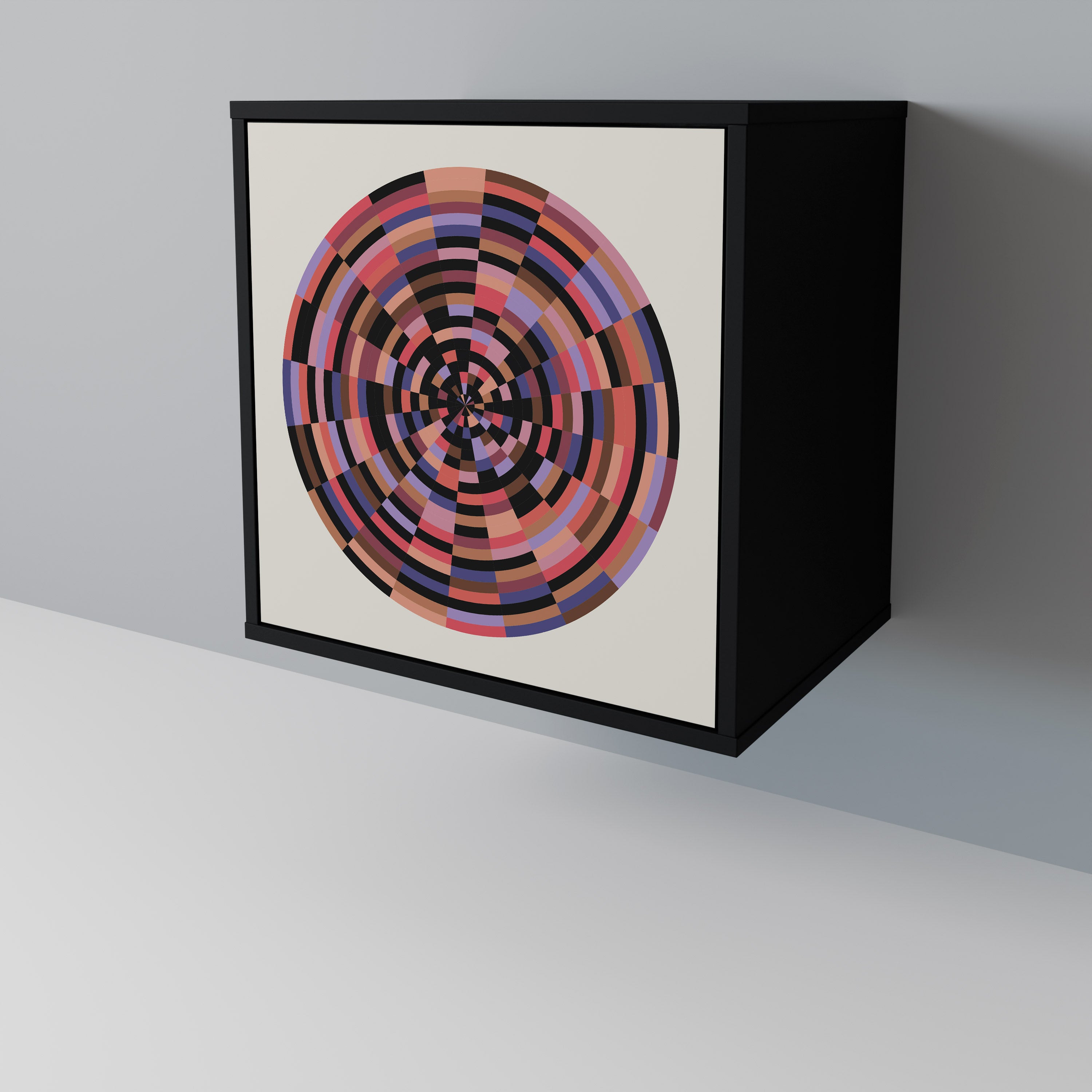 BROWN CIRCLES 1-Door Sideboard