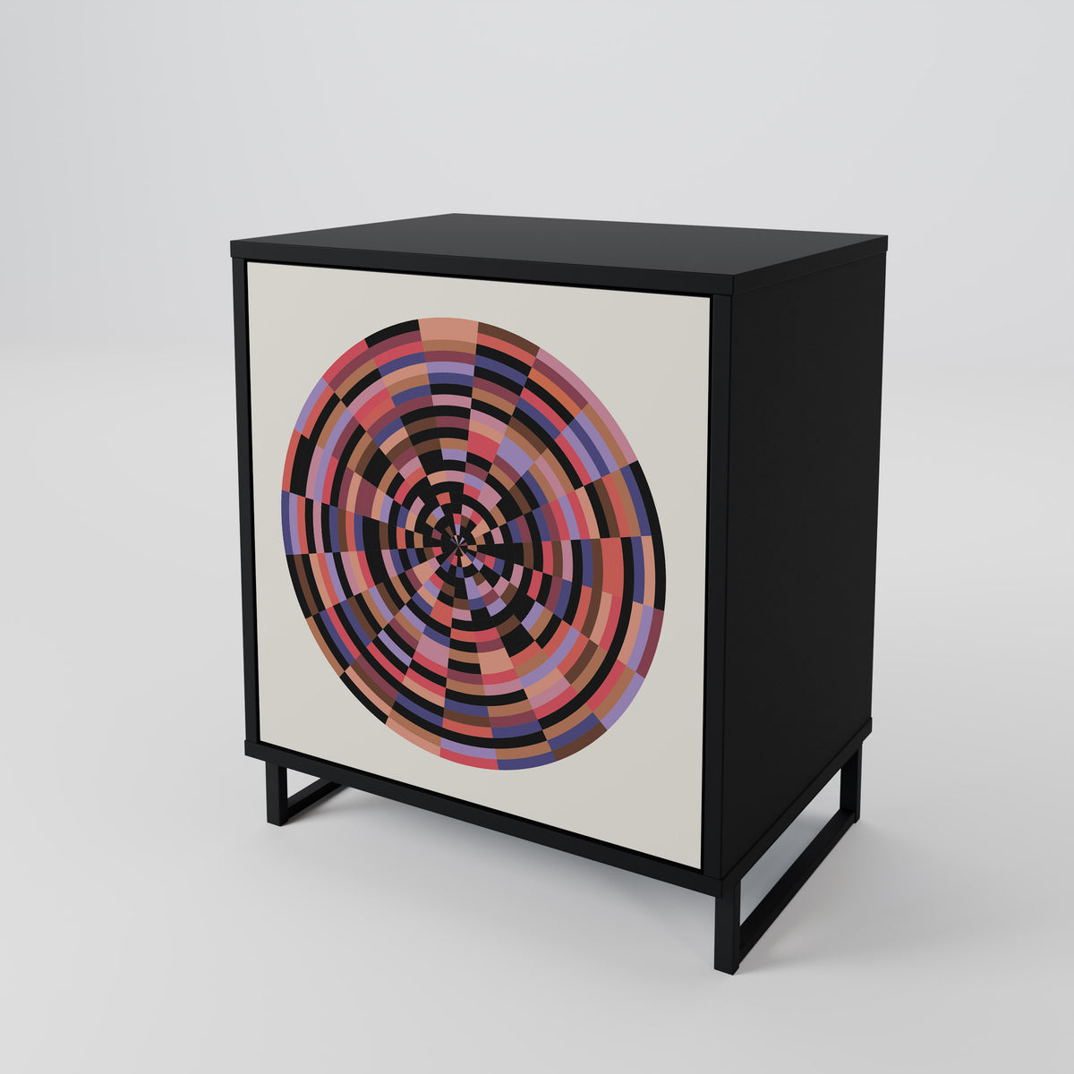 BROWN CIRCLES 1-türiges Sideboard