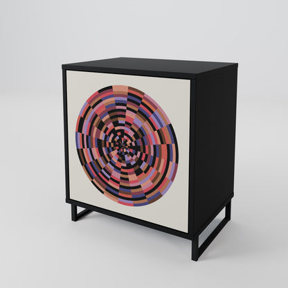 BROWN CIRCLES 1-türiges Sideboard