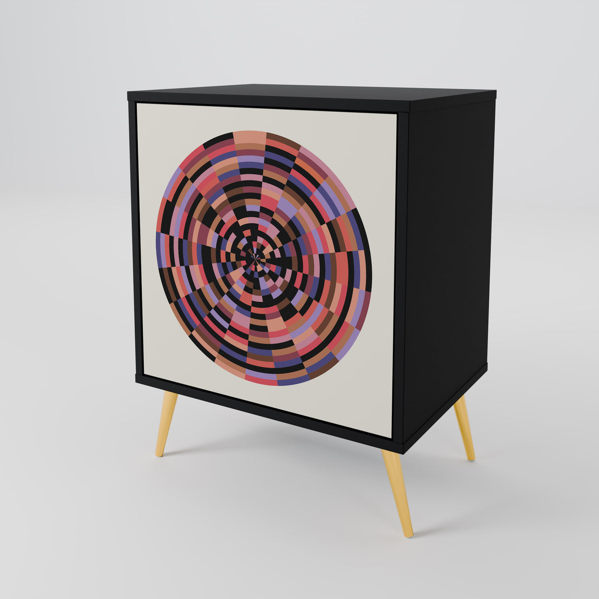 BROWN CIRCLES 1-türiges Sideboard