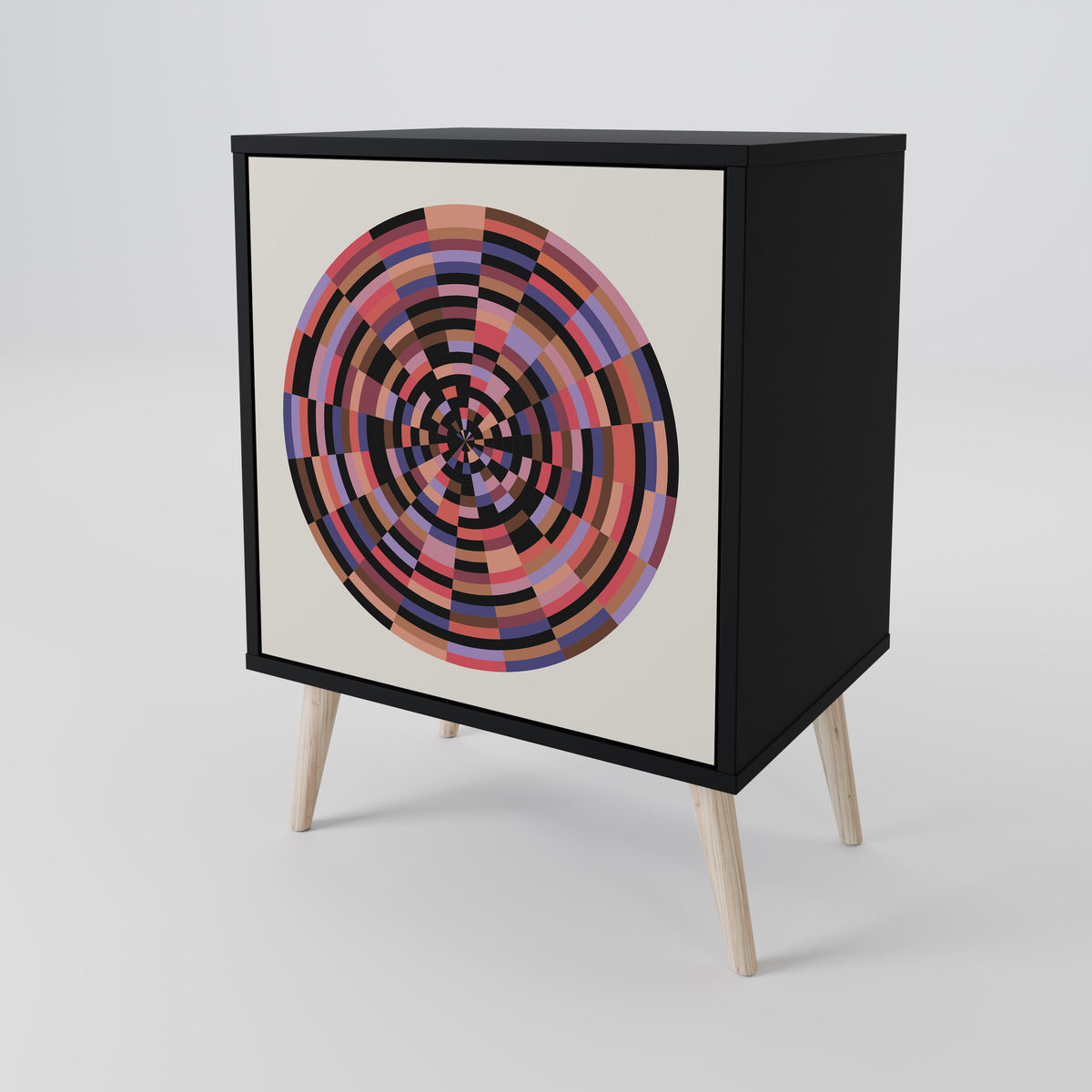BROWN CIRCLES 1-türiges Sideboard