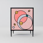 GOSSAMER ECHOES 1-Door Sideboard in Black Finish