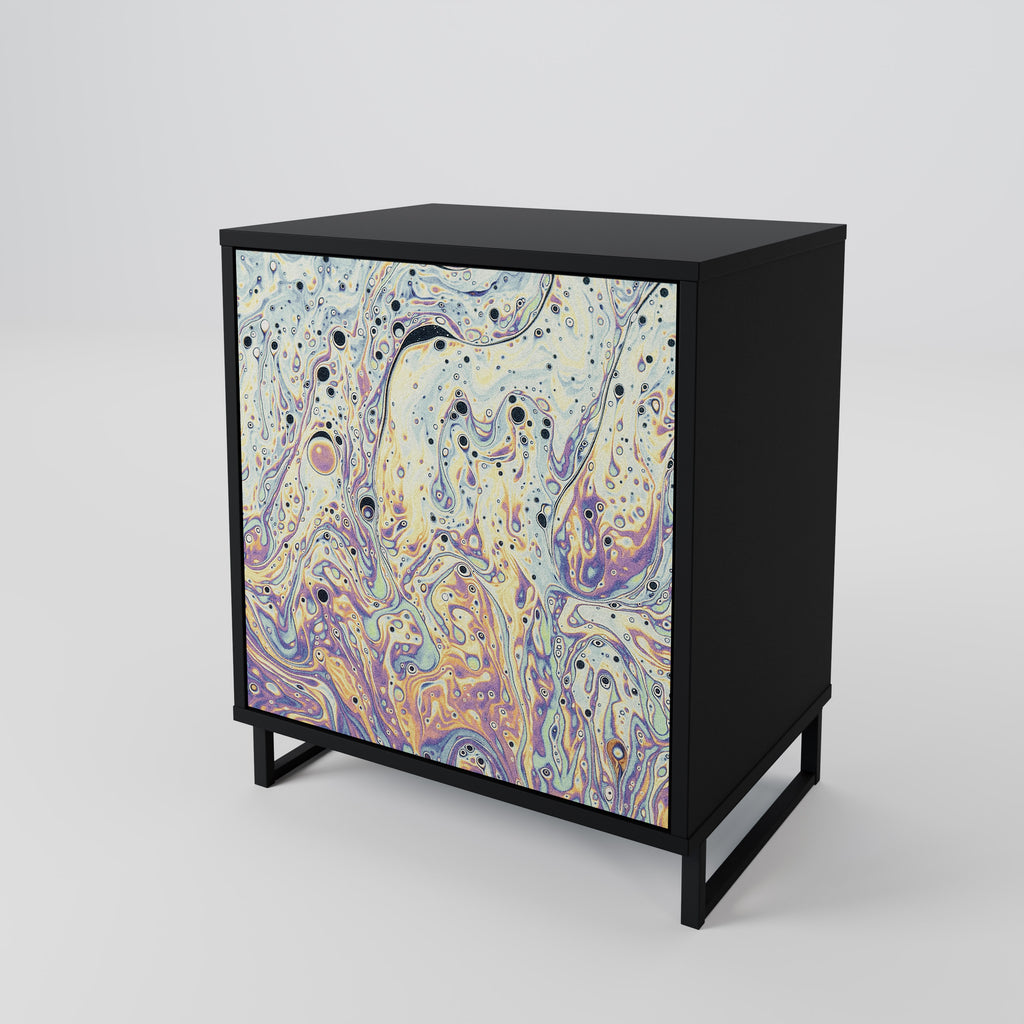MOSAIC OF COLORS Sideboard mit 1 Tür in Schwarz