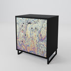 MOSAIC OF COLORS Sideboard mit 1 Tür in Schwarz