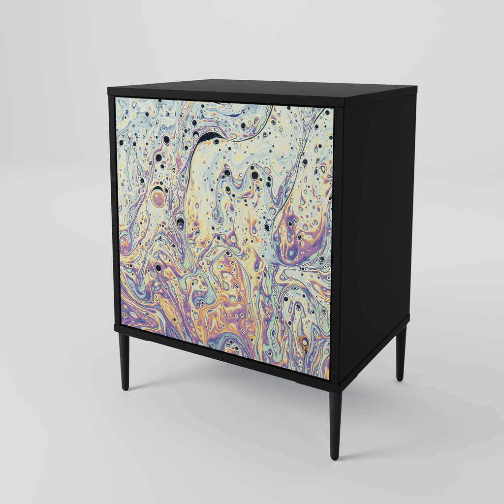 MOSAIC OF COLORS Sideboard mit 1 Tür in Schwarz