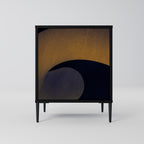 HOLLOW TIME Sideboard mit 1 Tür in Schwarz