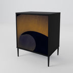 HOLLOW TIME Sideboard mit 1 Tür in Schwarz