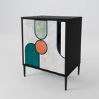 COOL STORY 1-Door Sideboard in Black Finish