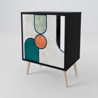 COOL STORY 1-Door Sideboard in Black Finish