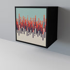 CHROMA CONTOURS Sideboard mit 1 Tür in Schwarz