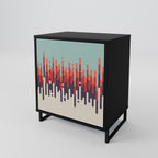CHROMA CONTOURS Sideboard mit 1 Tür in Schwarz