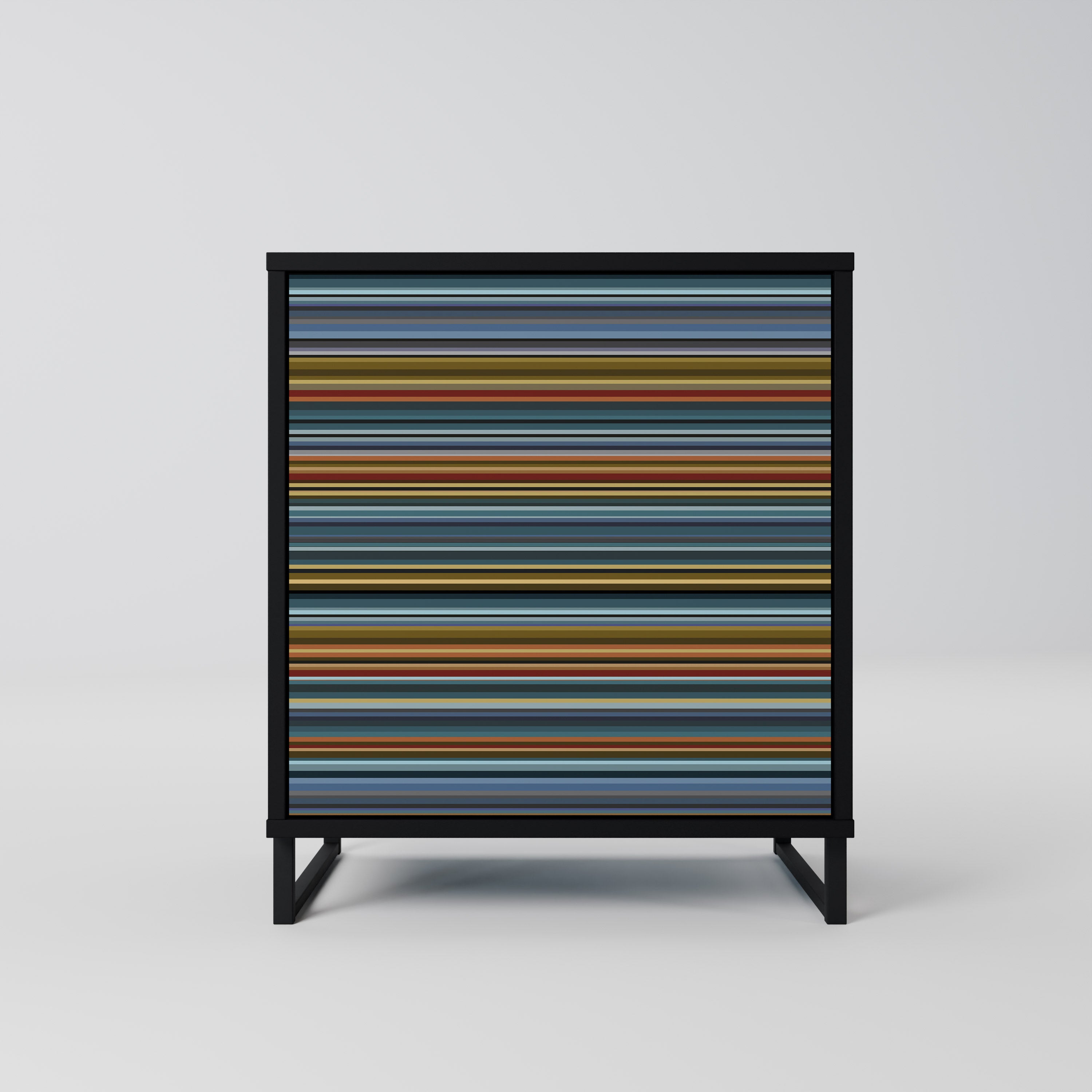 LINEOUT SPECTRUM 1-Door Sideboard in Black Finish
