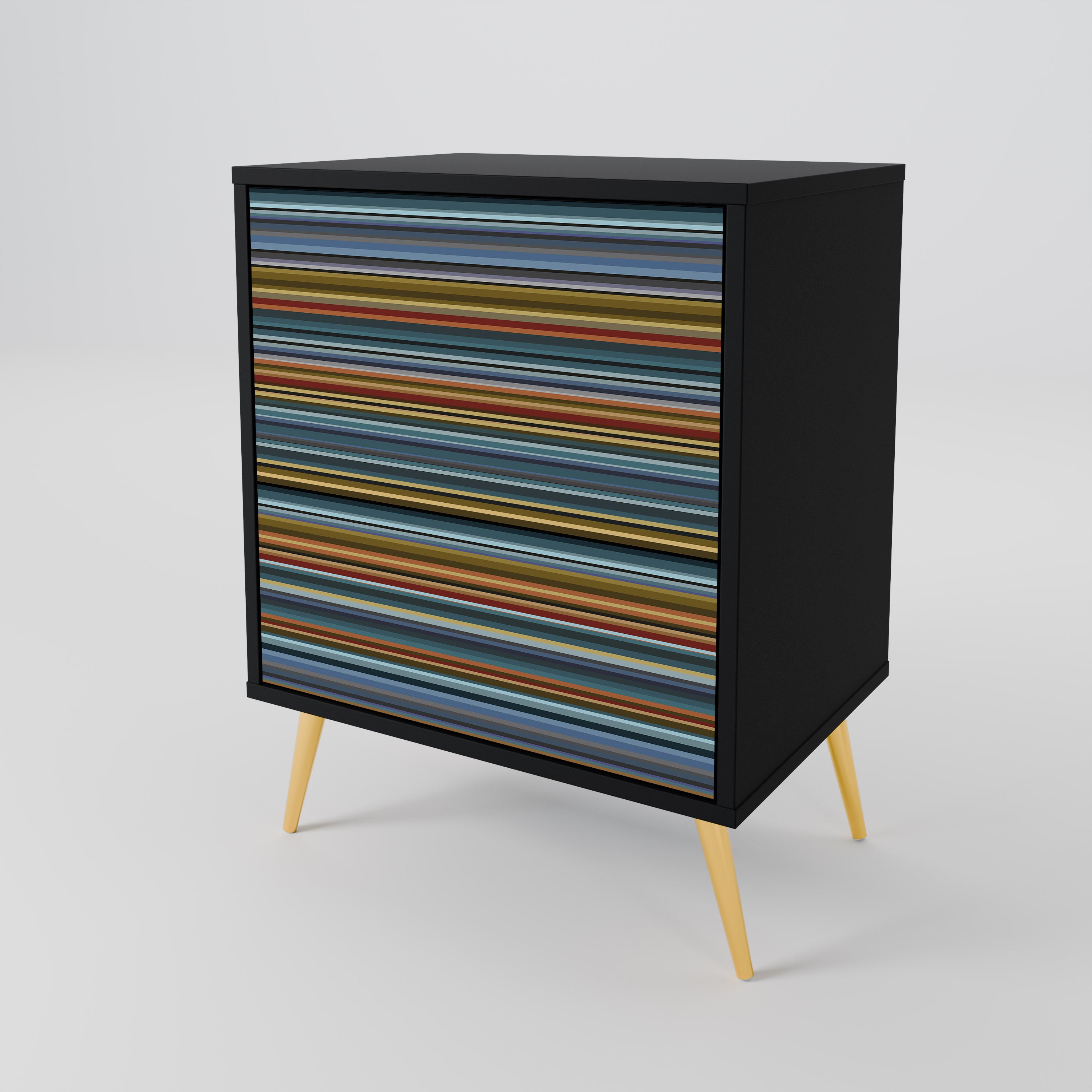 LINEOUT SPECTRUM 1-Door Sideboard in Black Finish